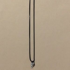 ‘F**k’ Black Box Chain Necklace